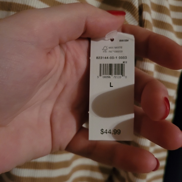 Beige & White Gap Turtleneck - Picture 4 of 5